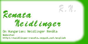 renata neidlinger business card