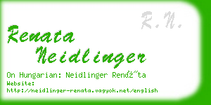 renata neidlinger business card